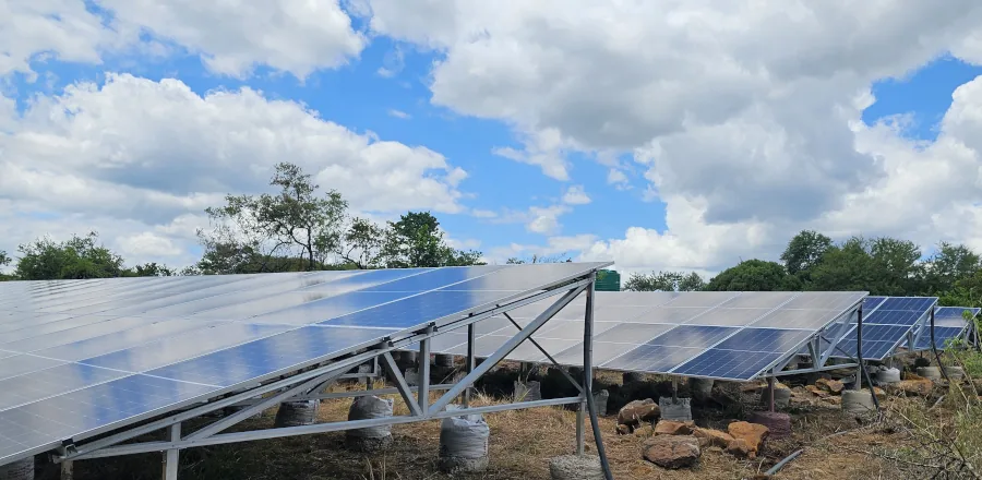 Idwala-lodge solar panel maintenance