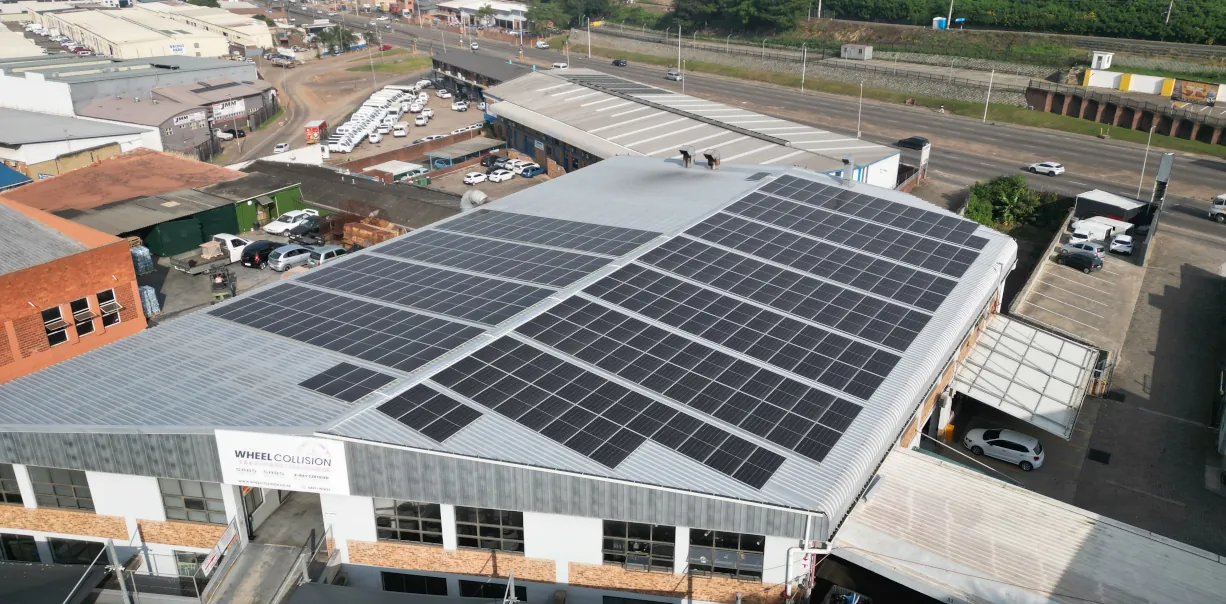 Wheel Collision Grid-Tied Solar Panels